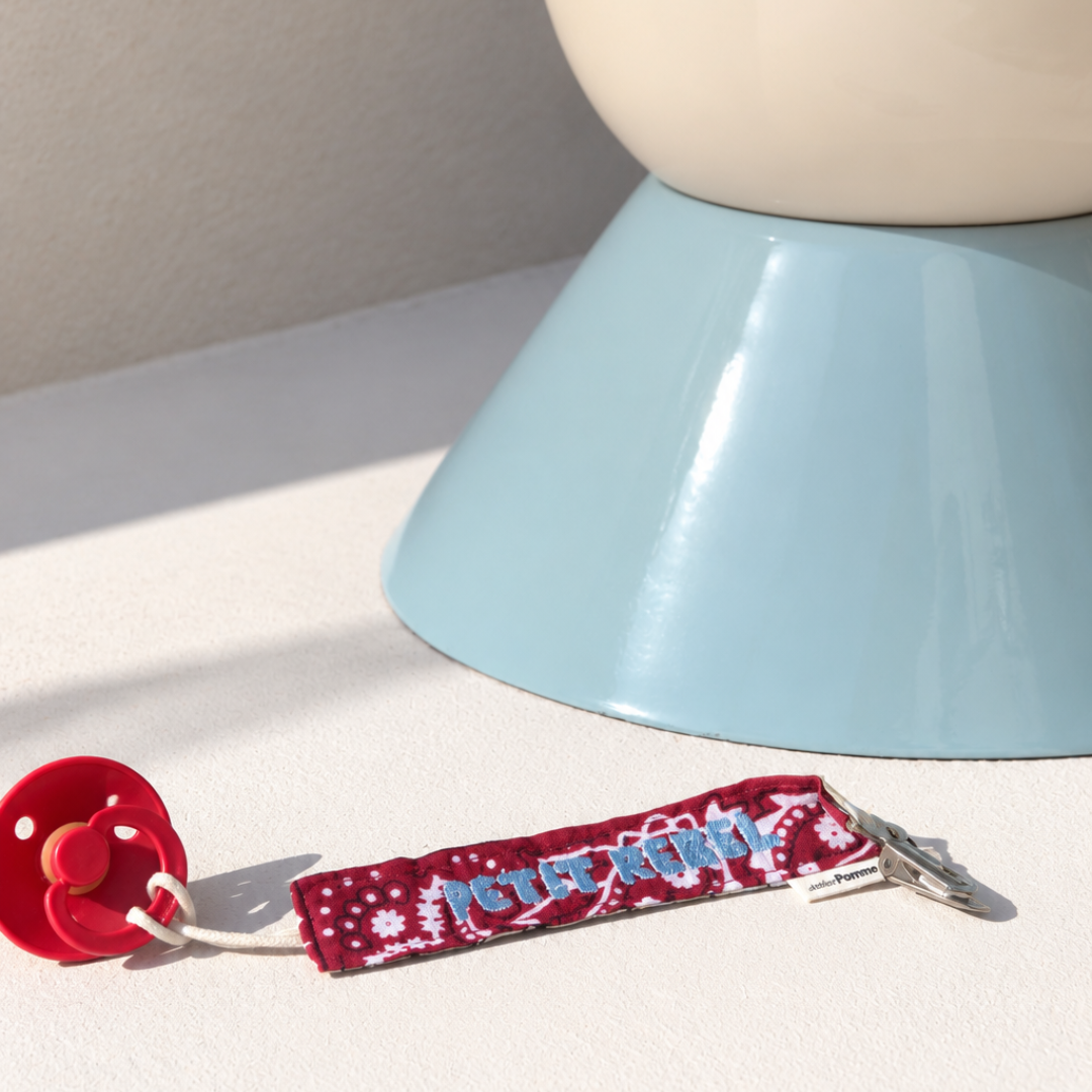 Pacifier Cord | Bandana Burgundy