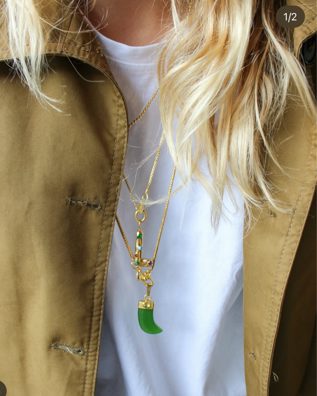 INITIAL LETTERS WITH GEMSTONE