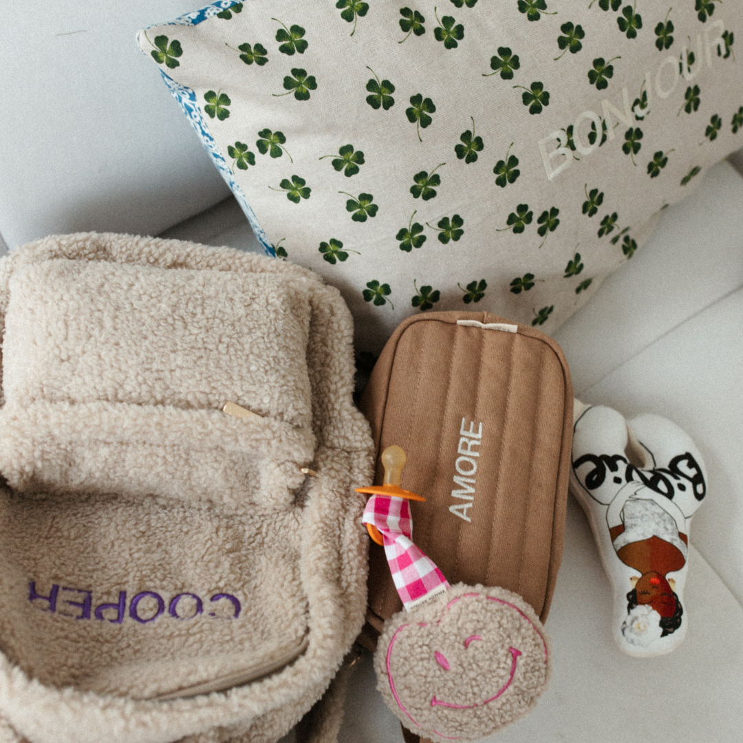 Een gepersonaliseerde rugzak van teddy