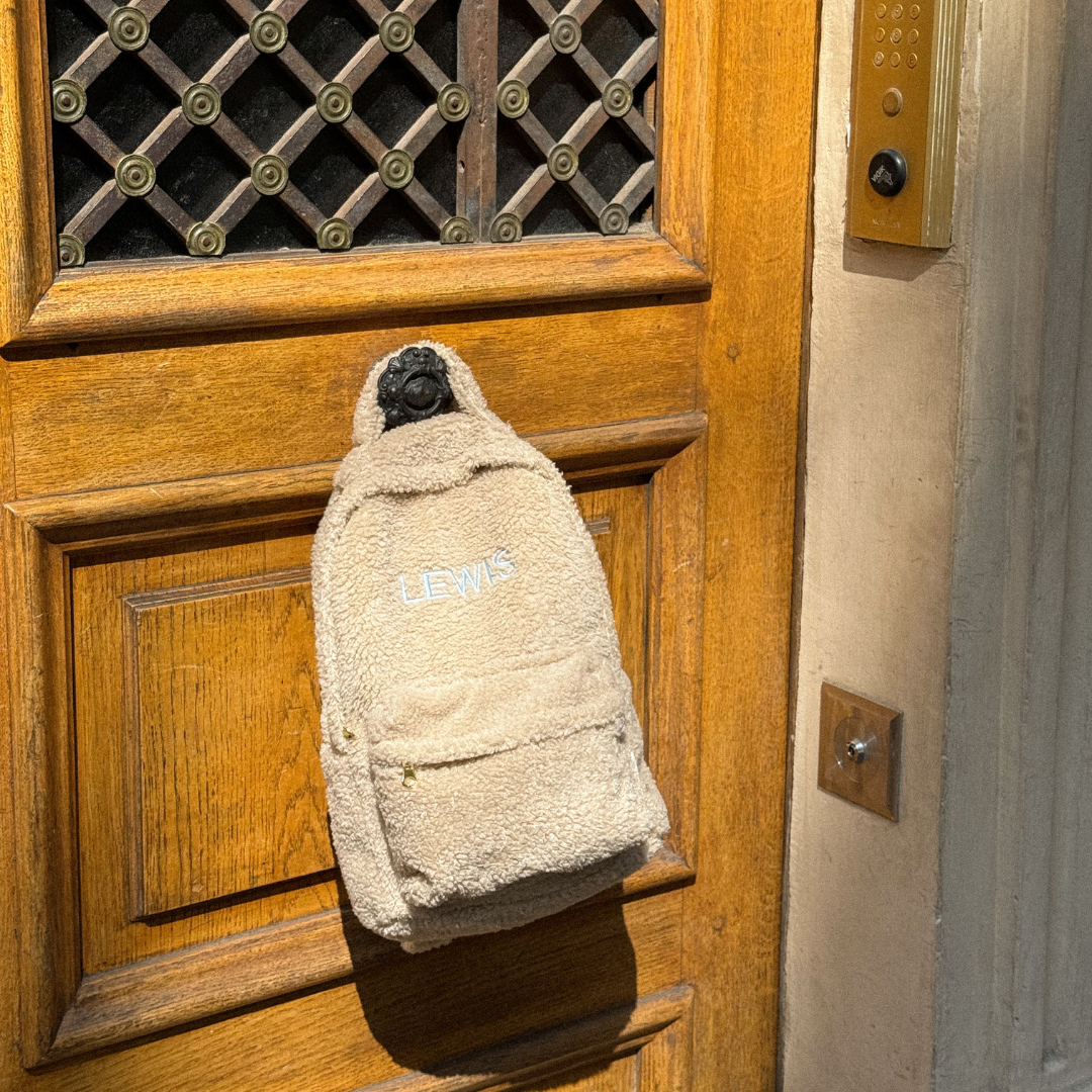 Een gepersonaliseerde rugzak van teddy