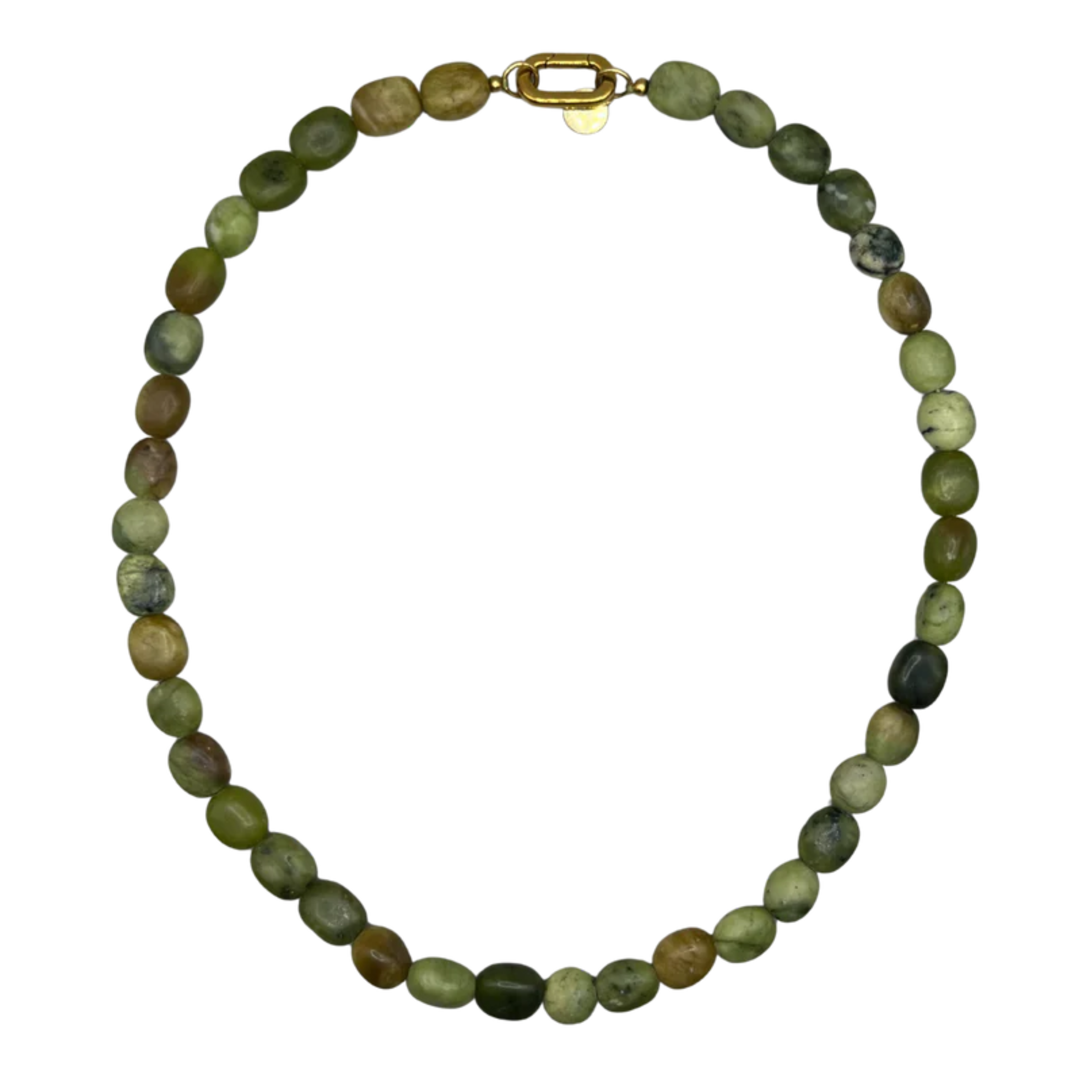 Ketting met groene parels