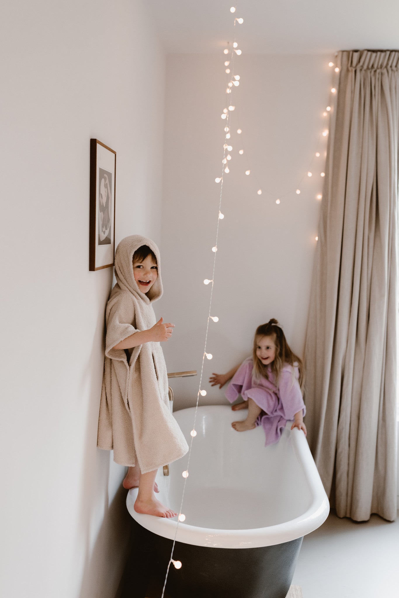 Bubbly poncho bonjour beige