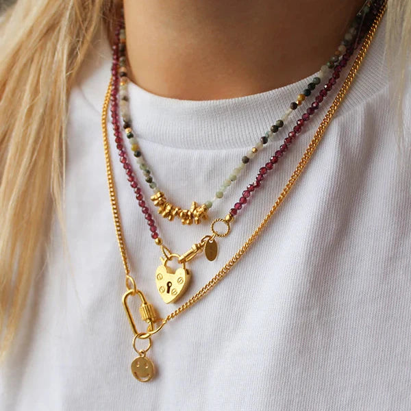 Gouden hartjes bedel