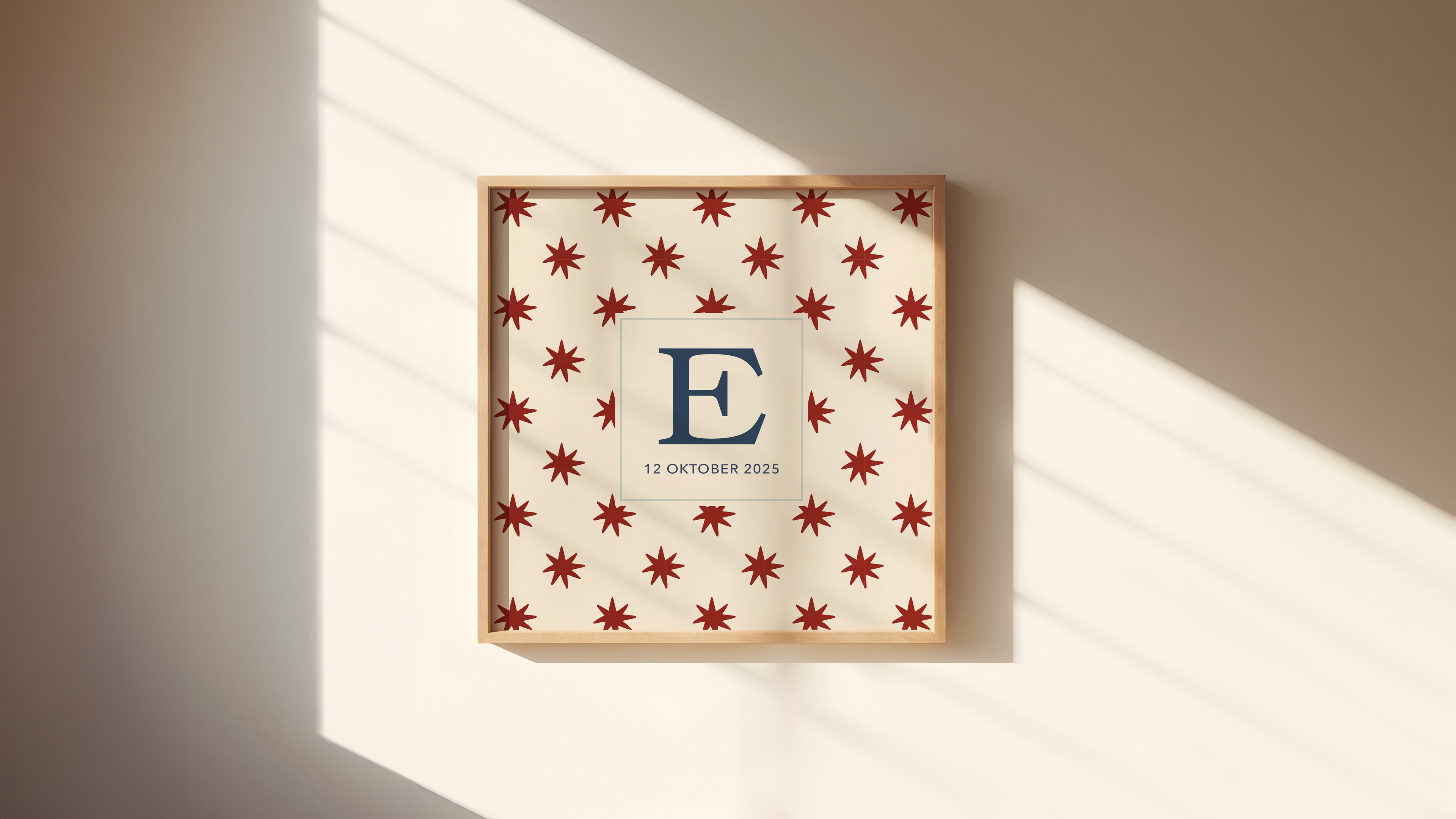 INITIAL POSTER | STARS BURGUNDY BOO