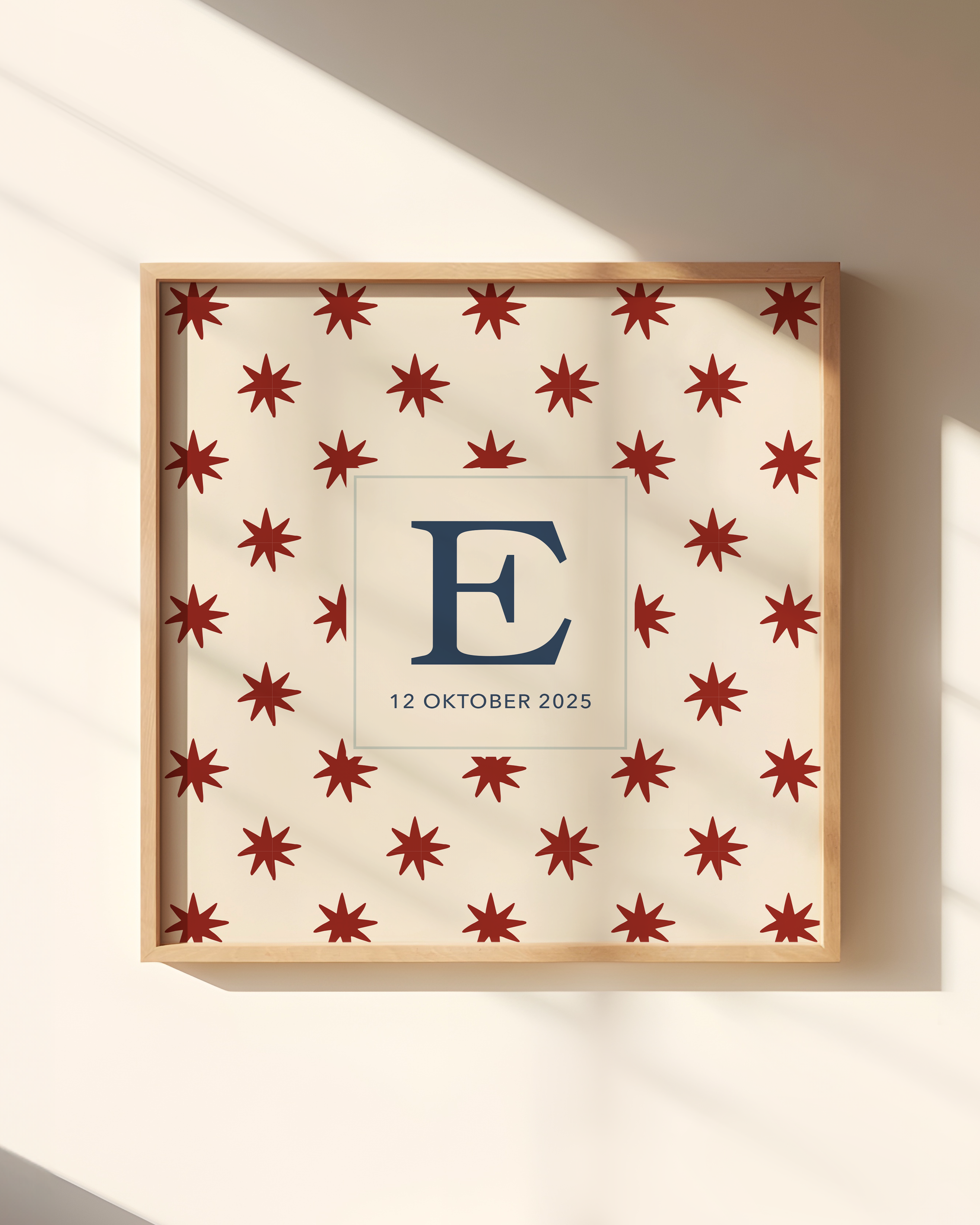 INITIAL POSTER | STARS BURGUNDY BOO