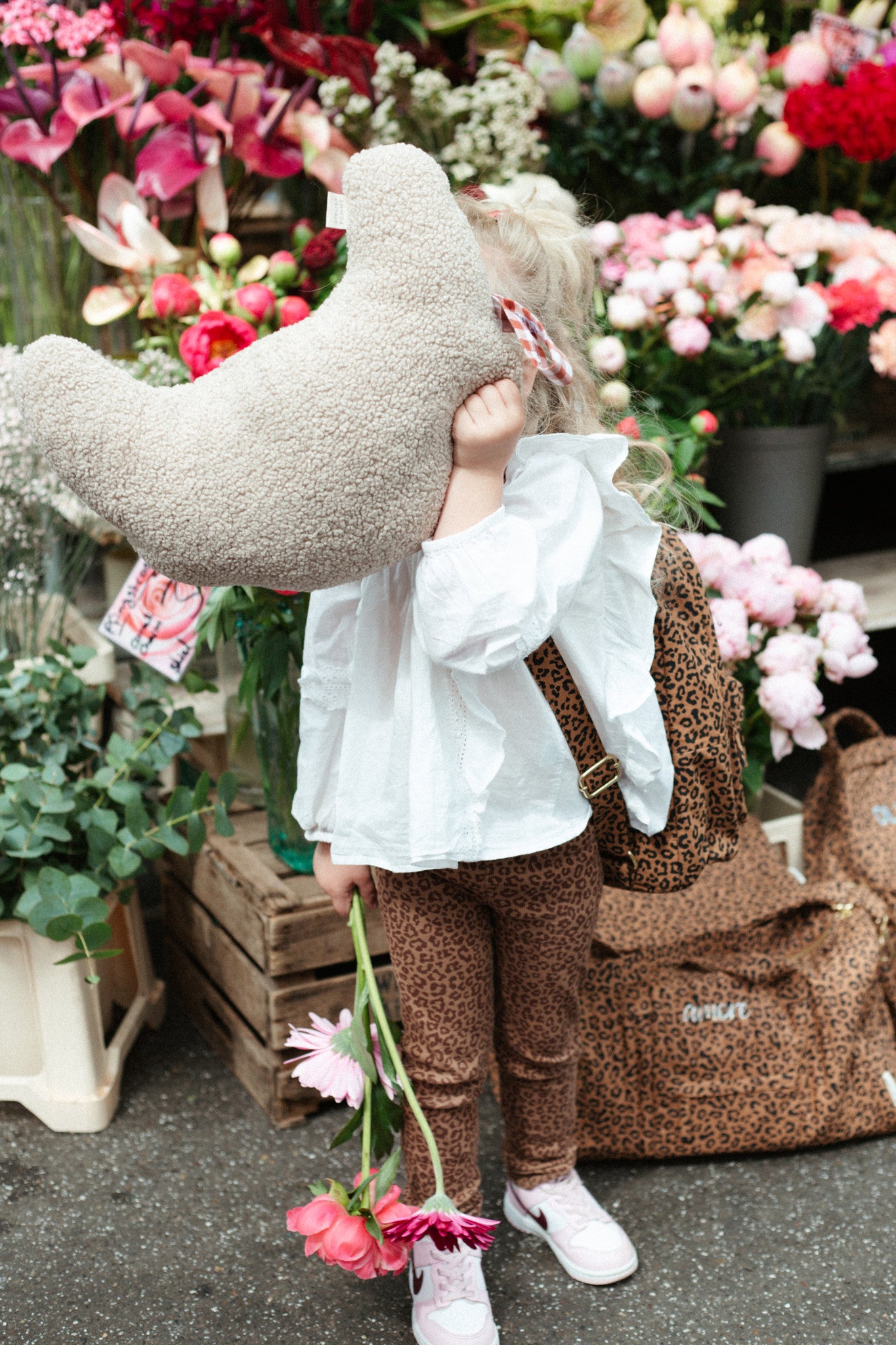 bruine panterprint legging kids