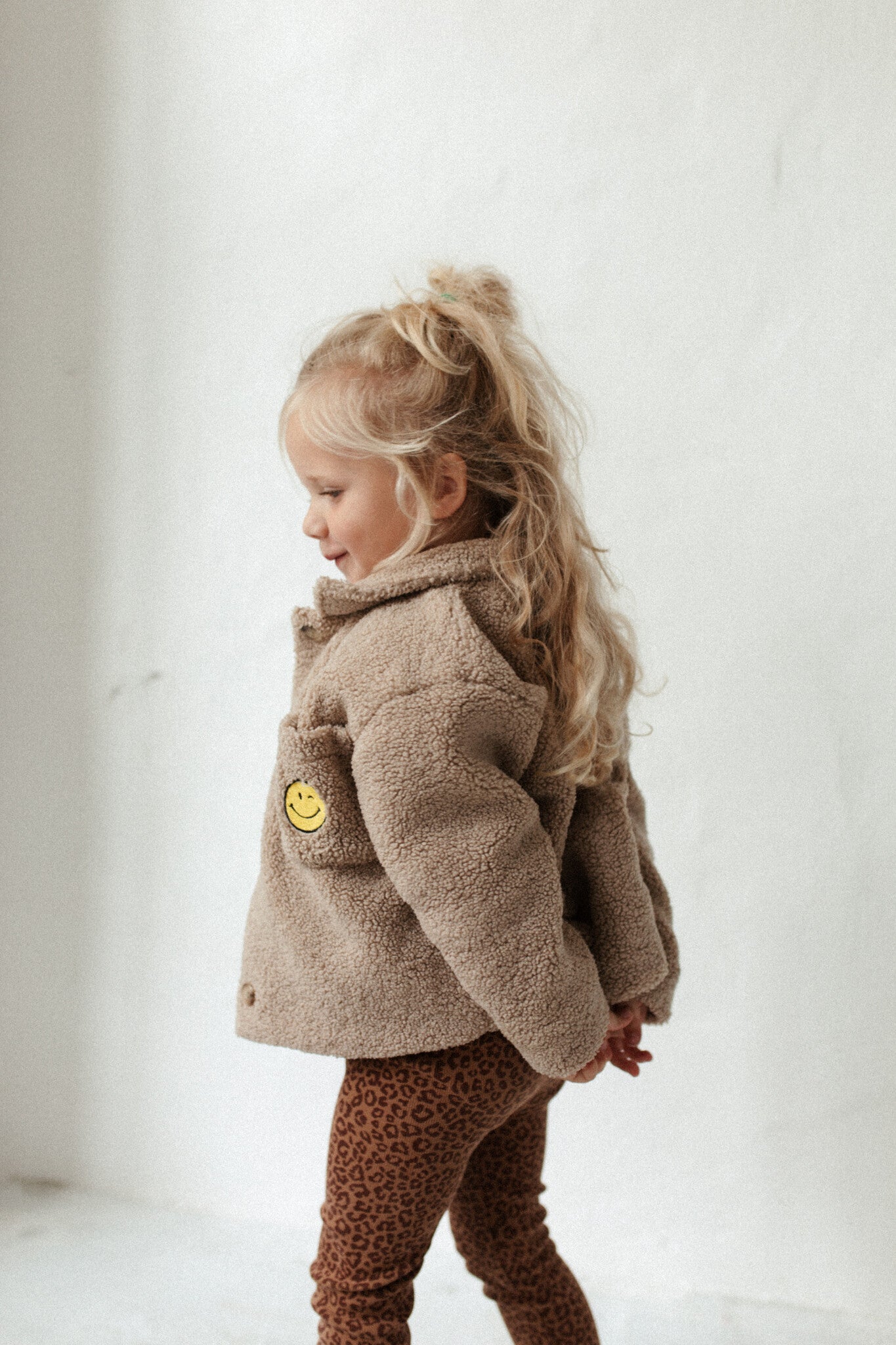 bruine panterprint legging kids