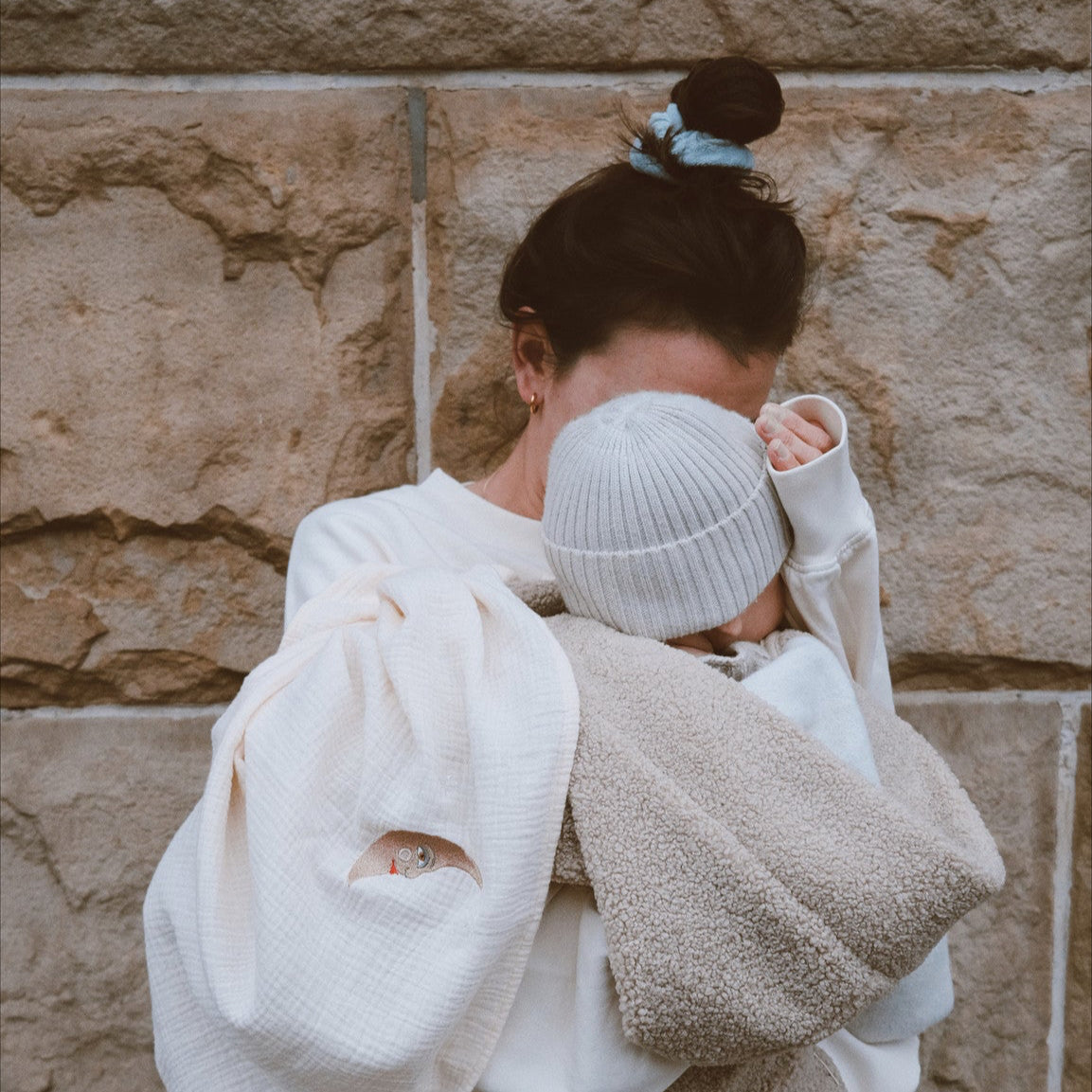 Huge towel cosy white