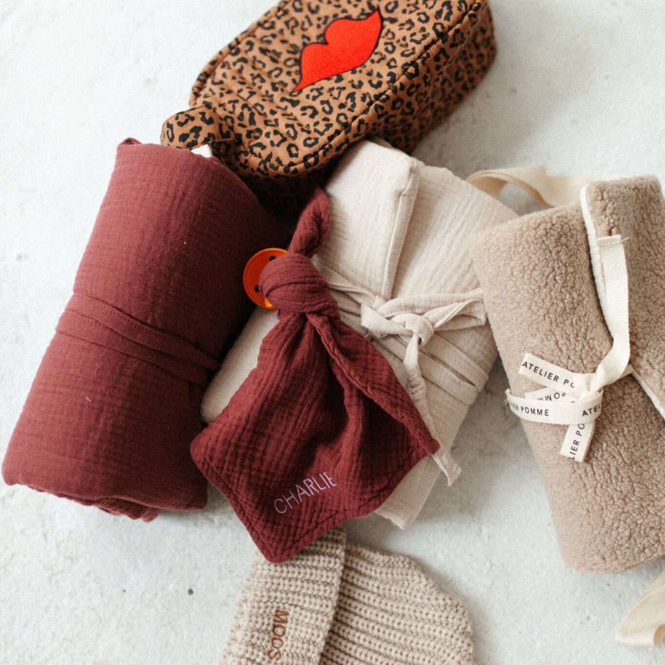 Speendoekje burgundy boo