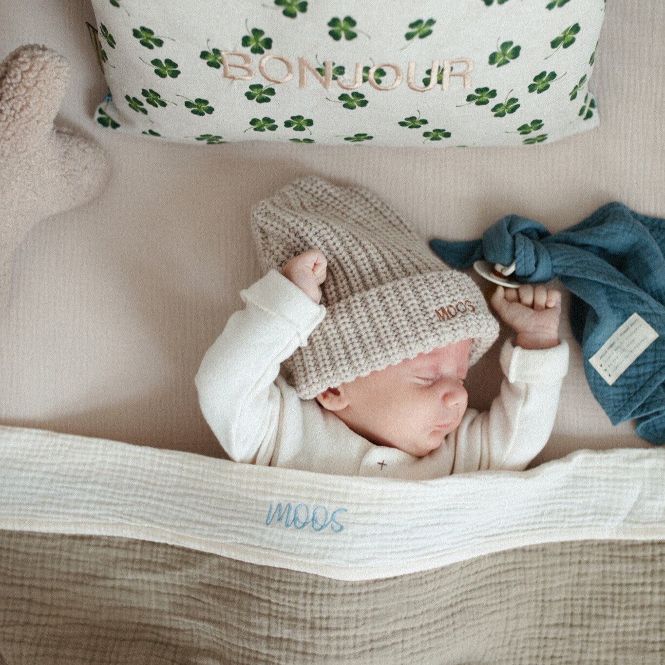 Speendoekje misty blue