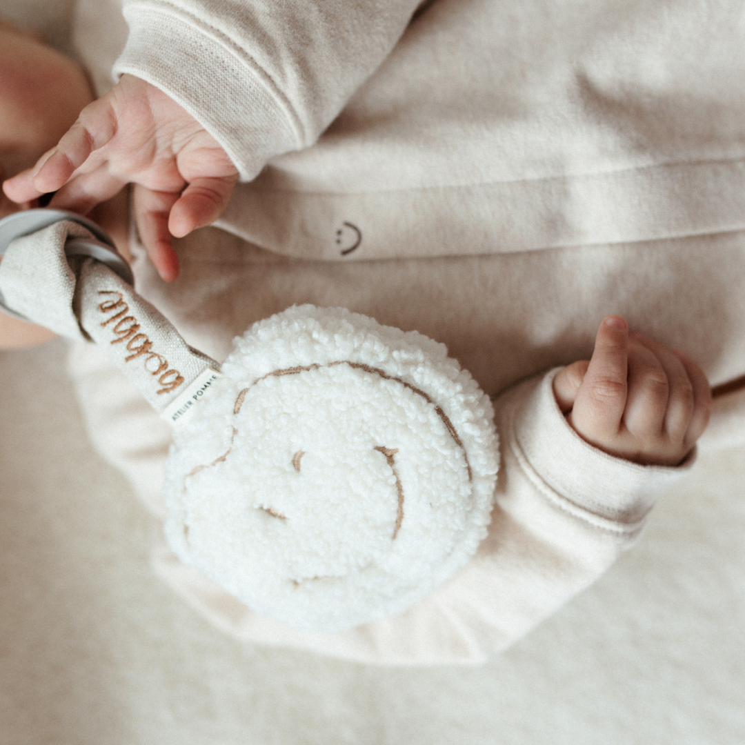Een gepersonaliseerde speendoekje van teddystof