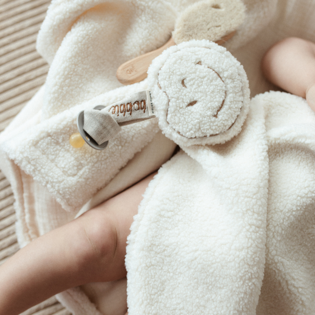 Een speendoekje van teddy met personalisatie erop