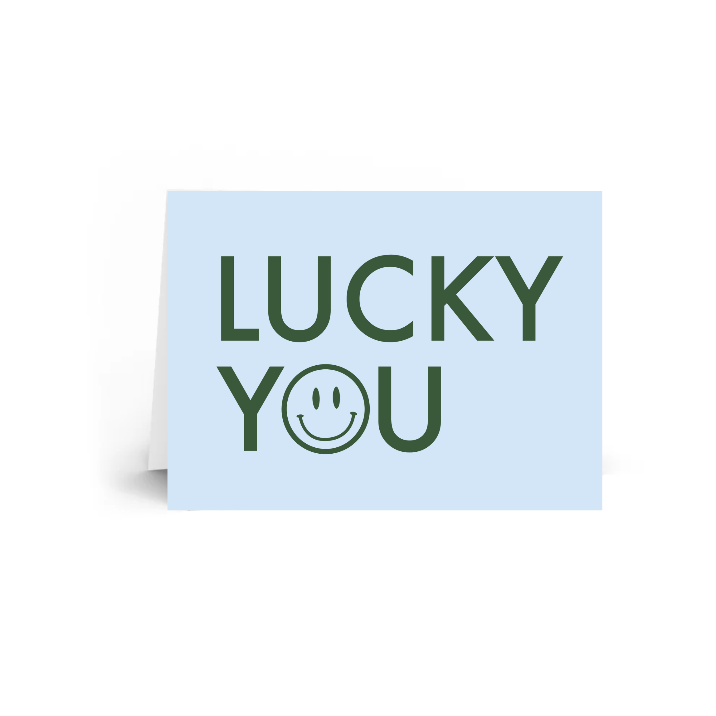 Een wenskaart lucky you