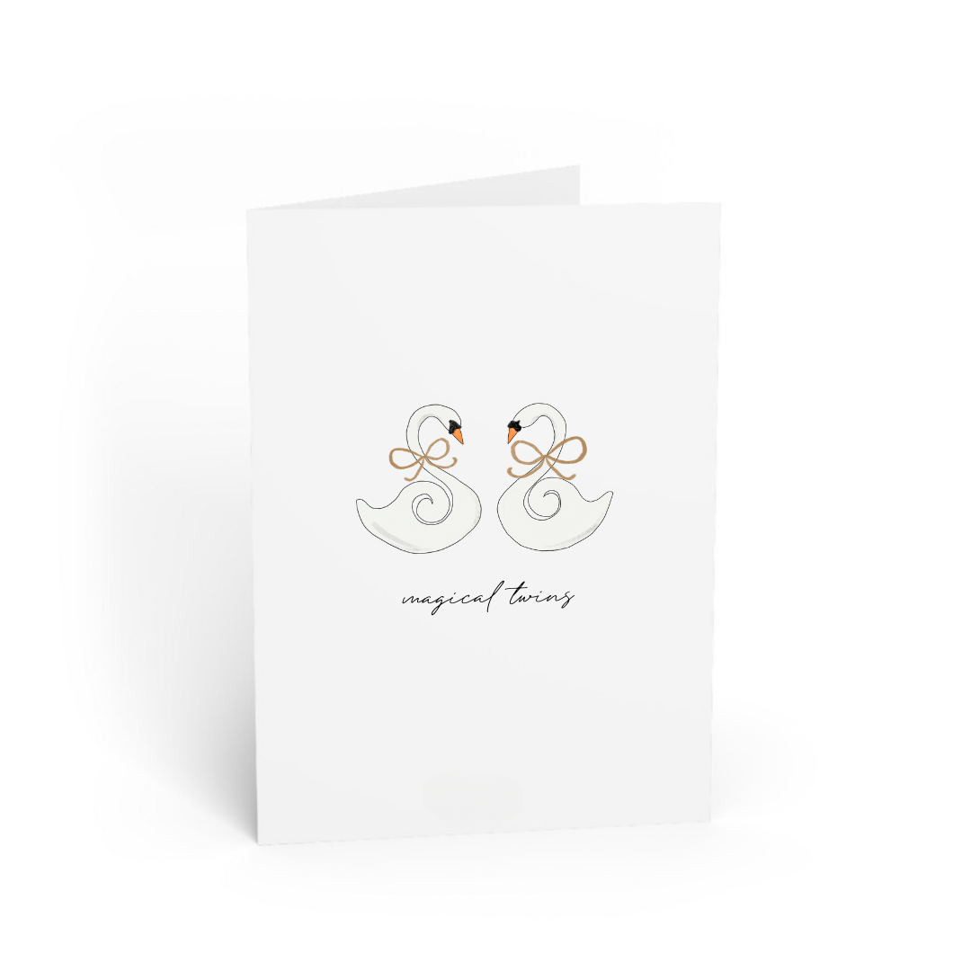 Wenskaart voor tweeling