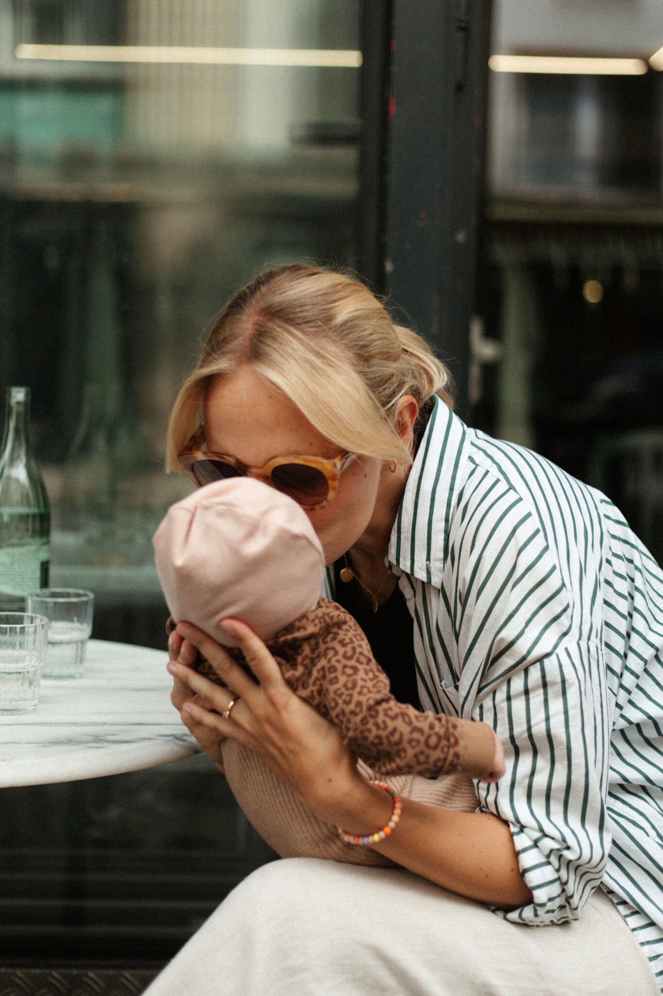 Romper wrap the baby leopard