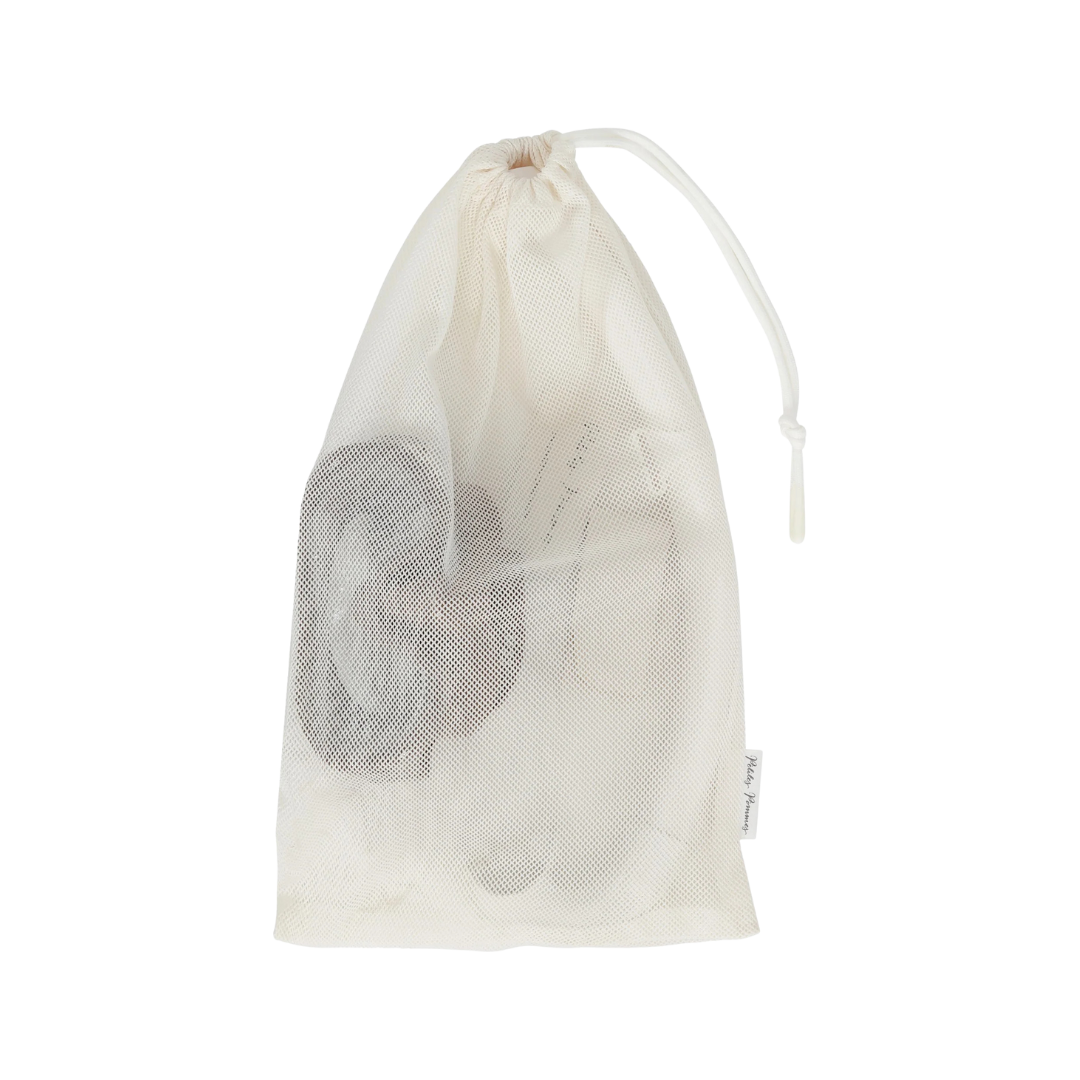 Een snorkelset in het bruin met wit