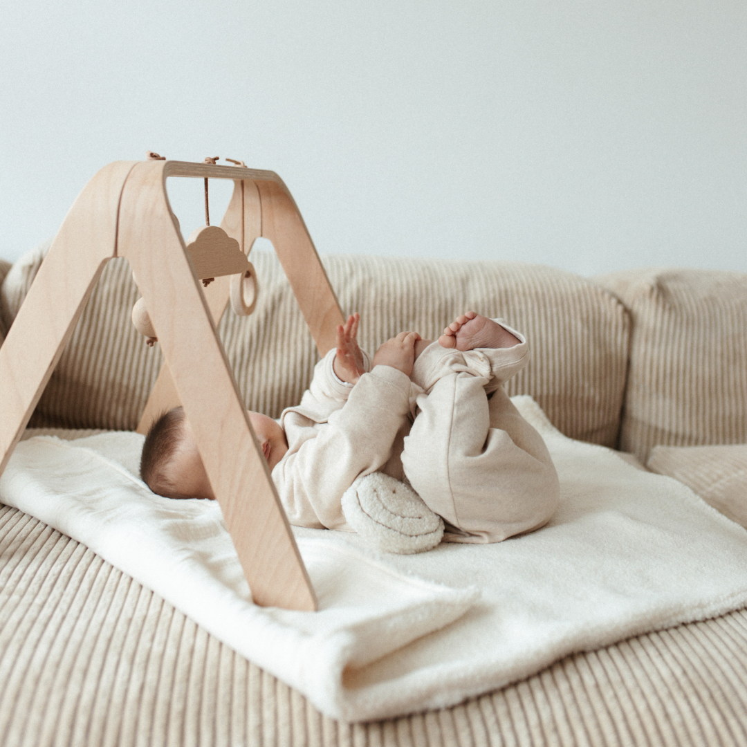 Een babydeken van teddy