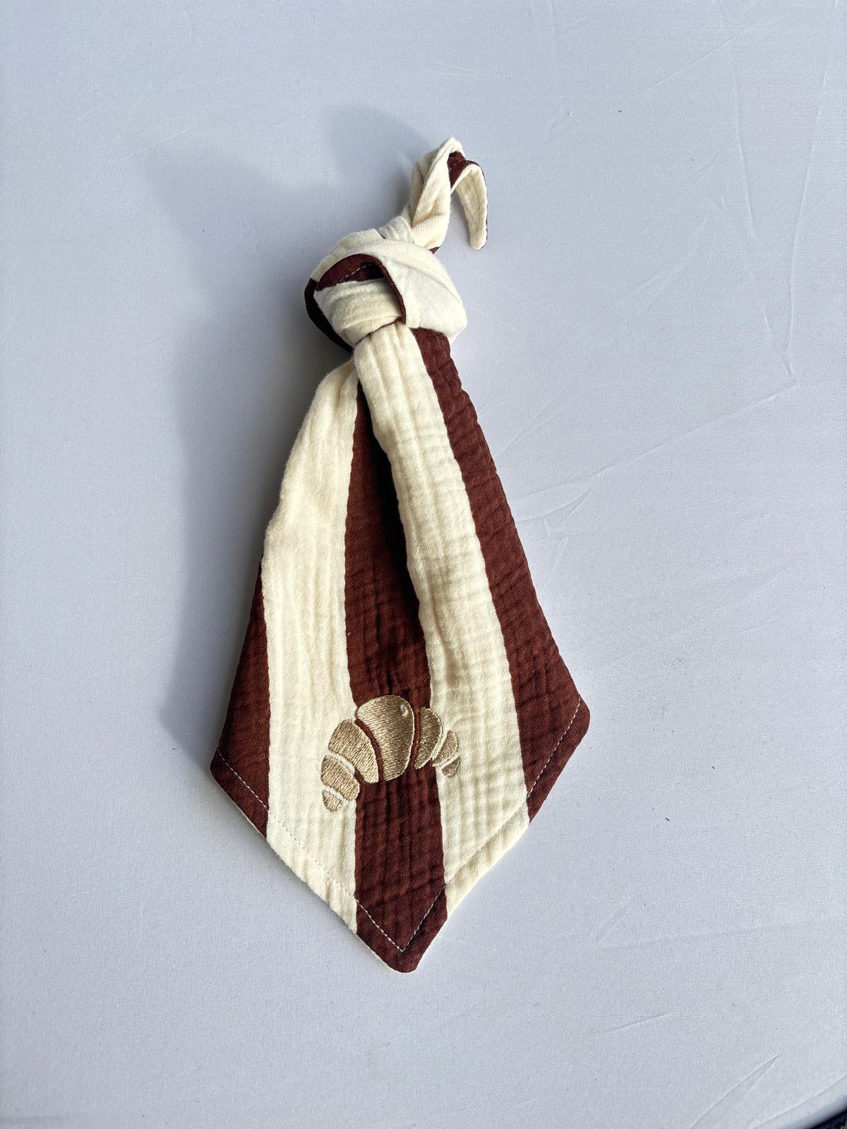 SAMPLE SALE |Cuddle Brown Stripe Croissant