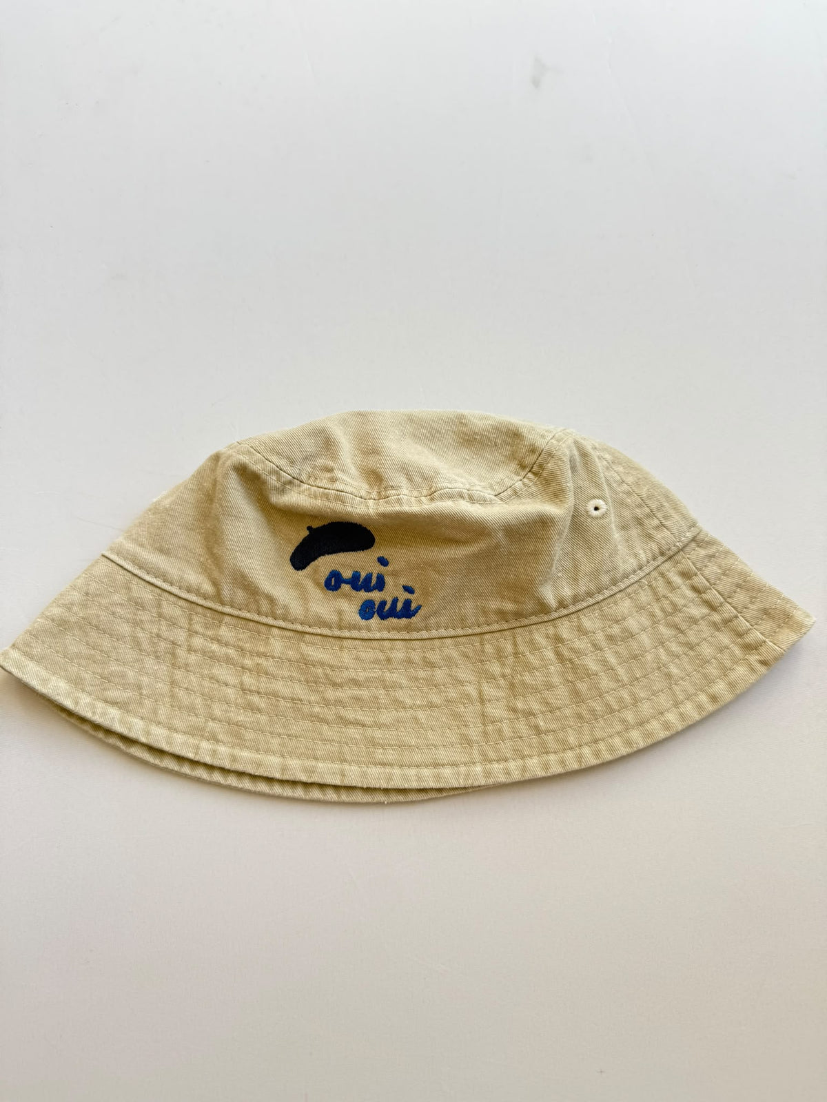 SAMPLE SALE | Bucket Hat Bonjour Beige one size