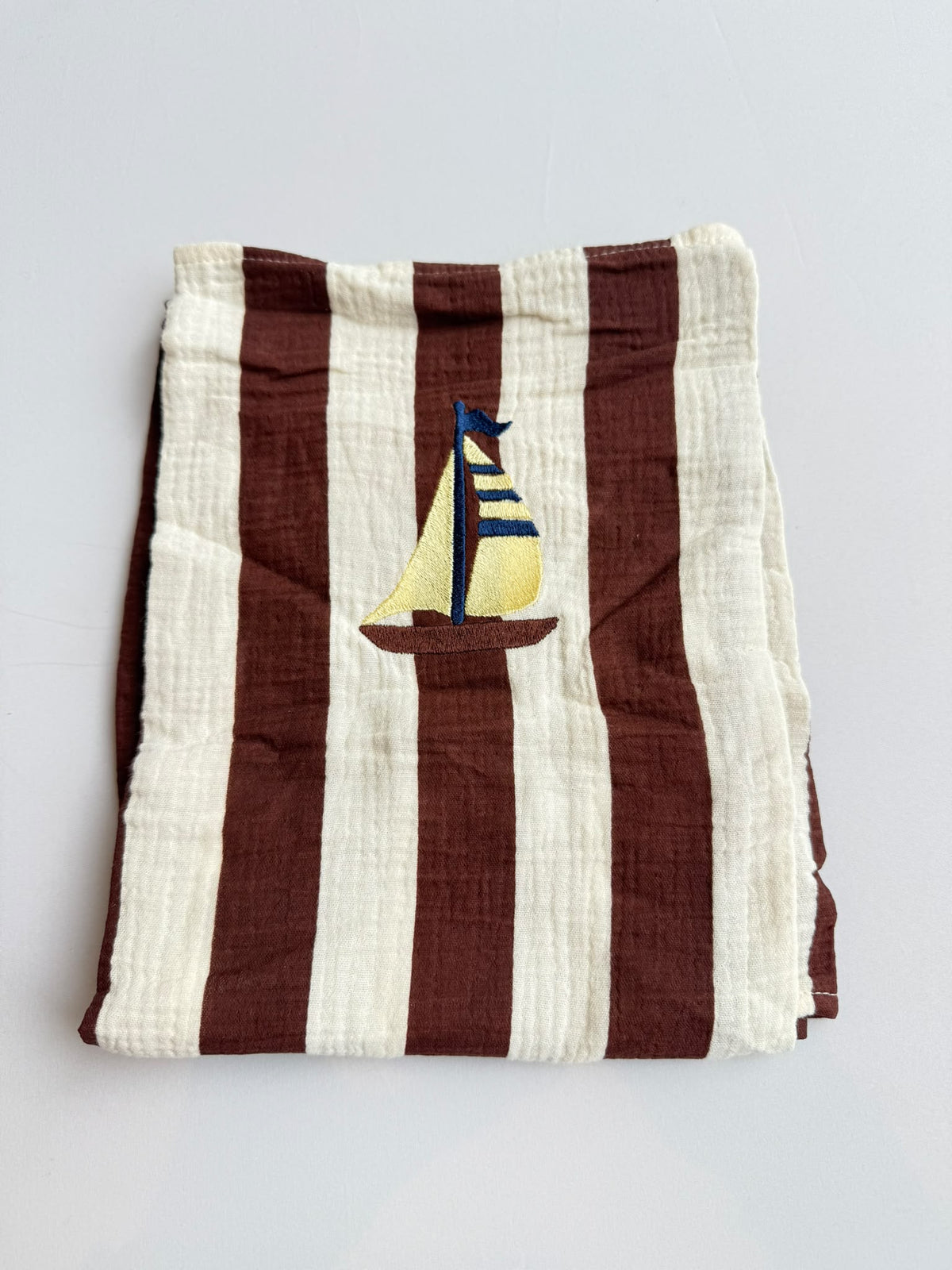 SAMPLE SALE | Huge Brown Stripe Boat
