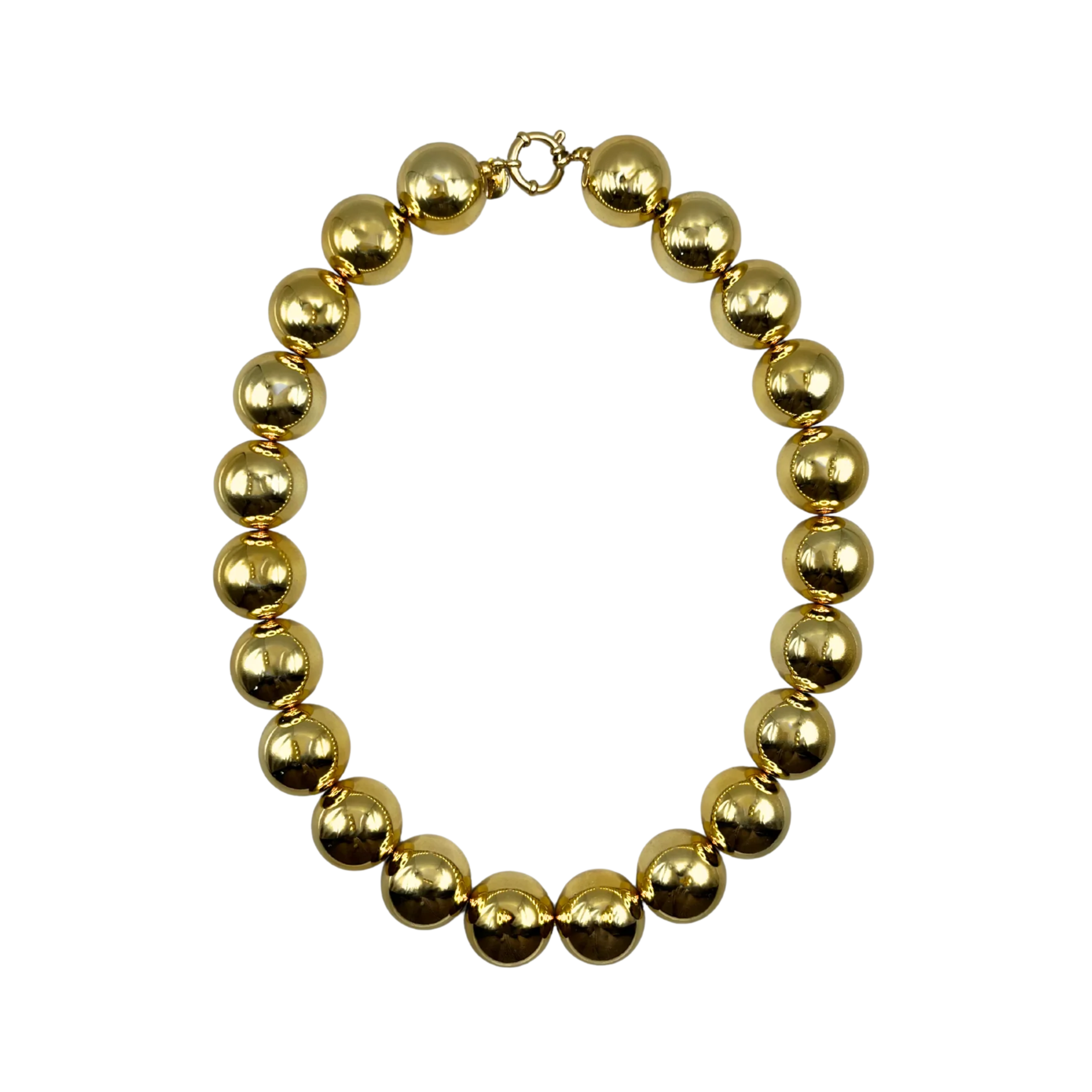 Een gouden parelketting