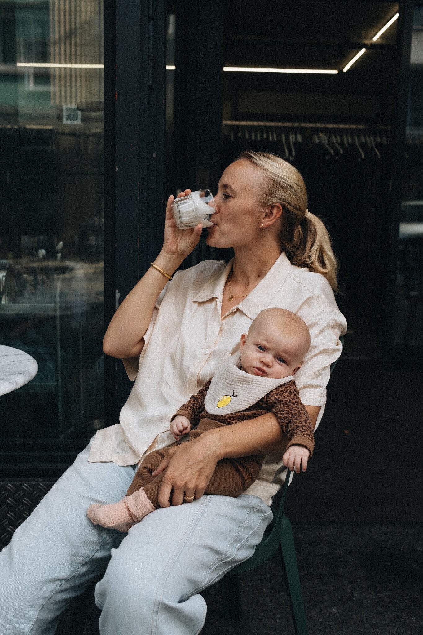 TINY BIB | BONJOUR BEIGE