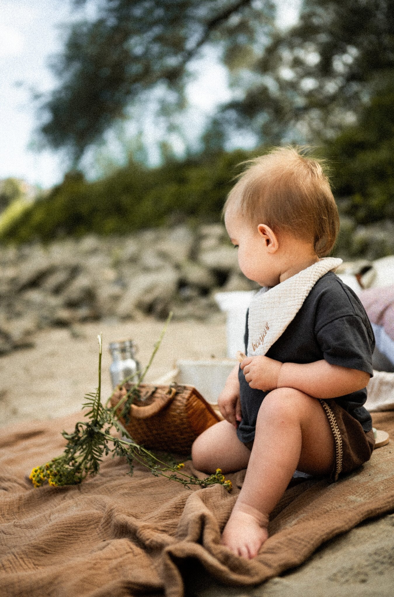 TINY BIB | BONJOUR BEIGE