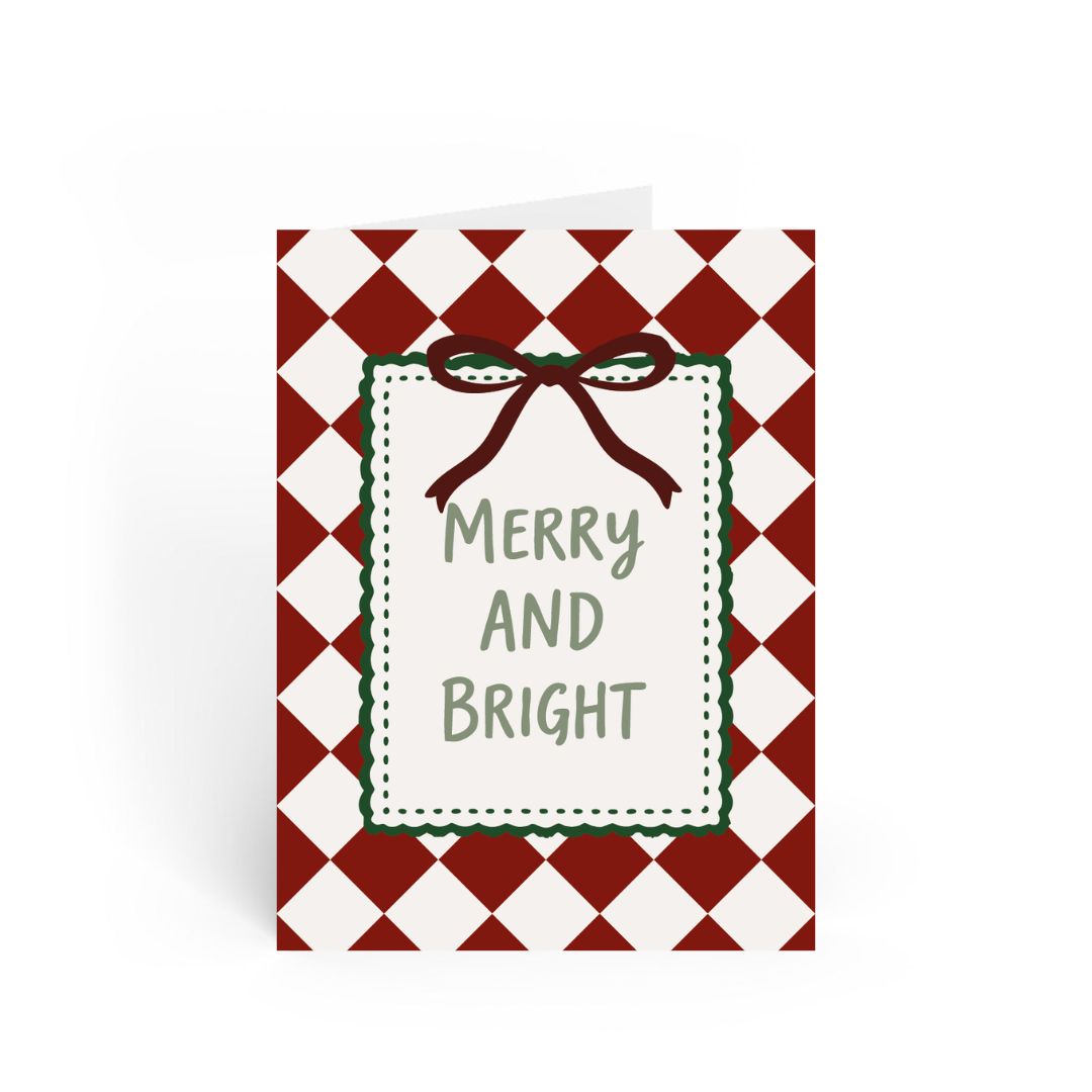 POST CARD | GINGHAM MERRY & BRIGHT