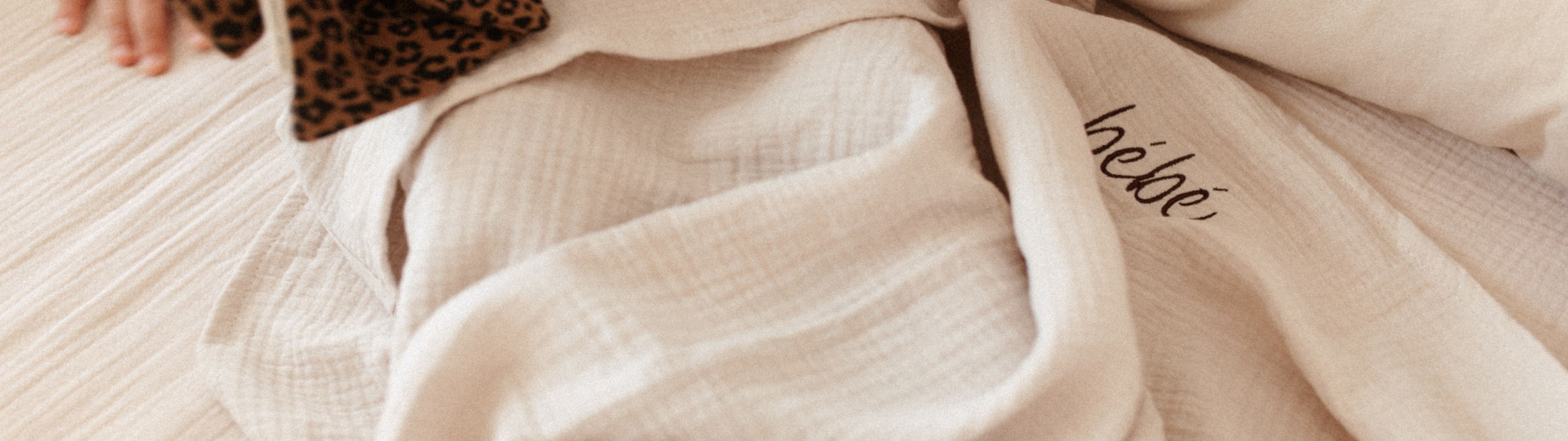 grote hydrofiele doek en handdoek met naam van katoen perfect voor in babykamer