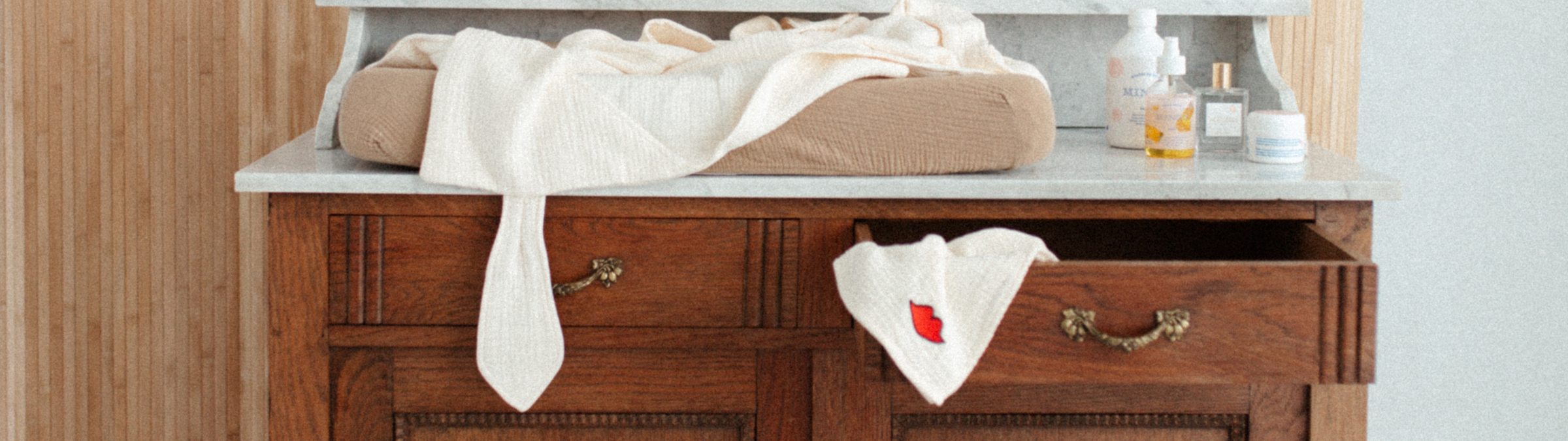 Kleine hydrofiel doek,  swaddle baby van mousseline katoen