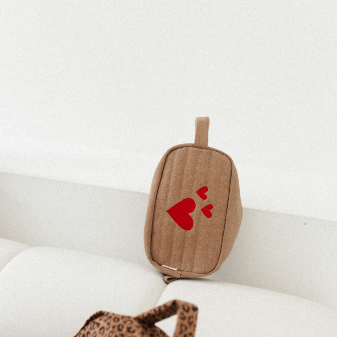 BABY ESSENTIALS POUCH | FINE BROWN