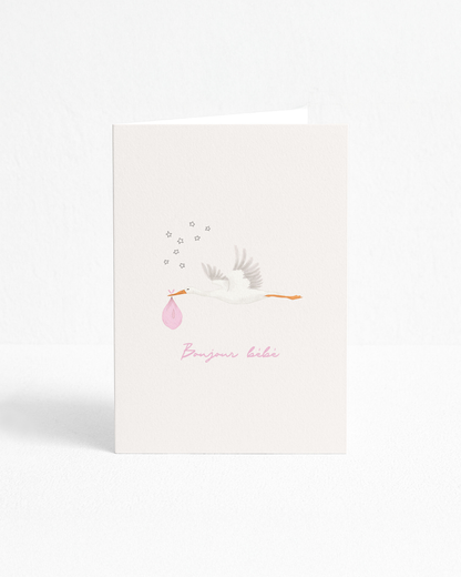 POST CARD | BONJOUR BÉBÉ GIRL