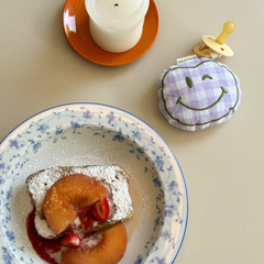 SPEENDOEKJE - POMME - CHECKED LILA