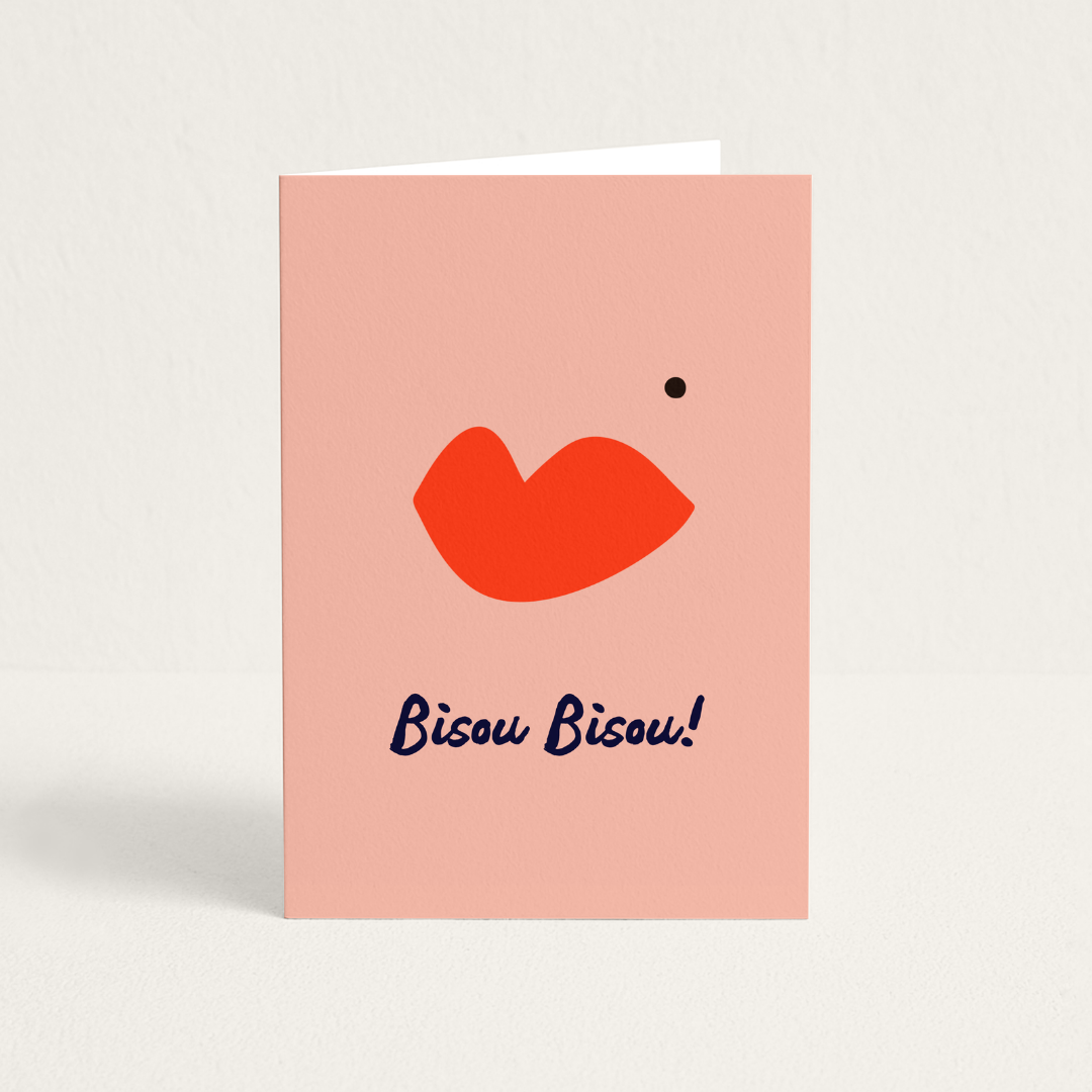 Wenskaart | Bisou Bisou