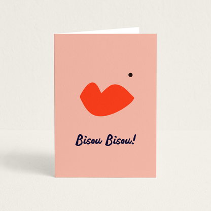 Wenskaart | Bisou Bisou