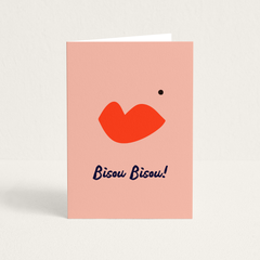 Wenskaart | Bisou Bisou
