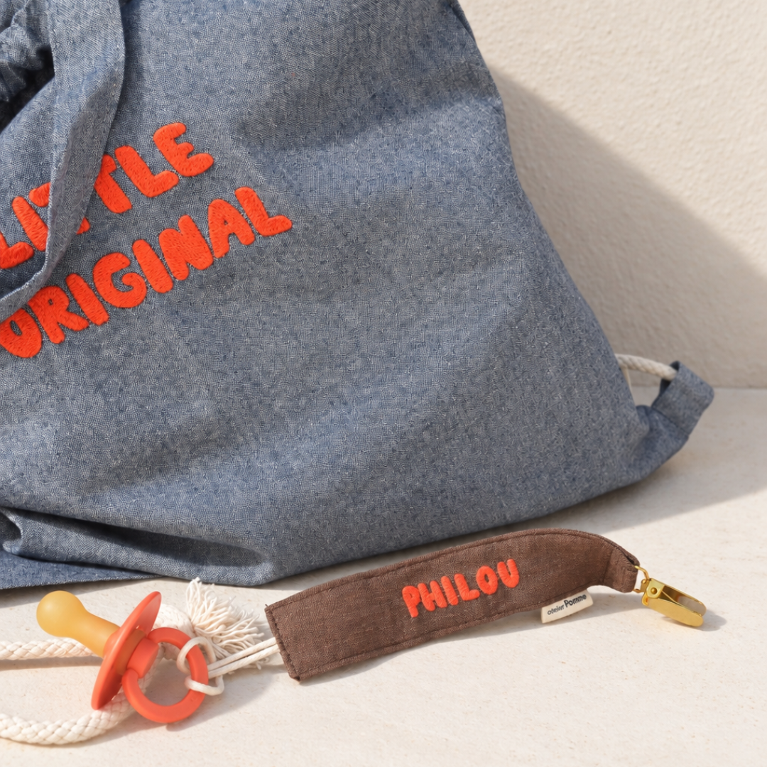 Pacifier Cord | Linen Better Brownie