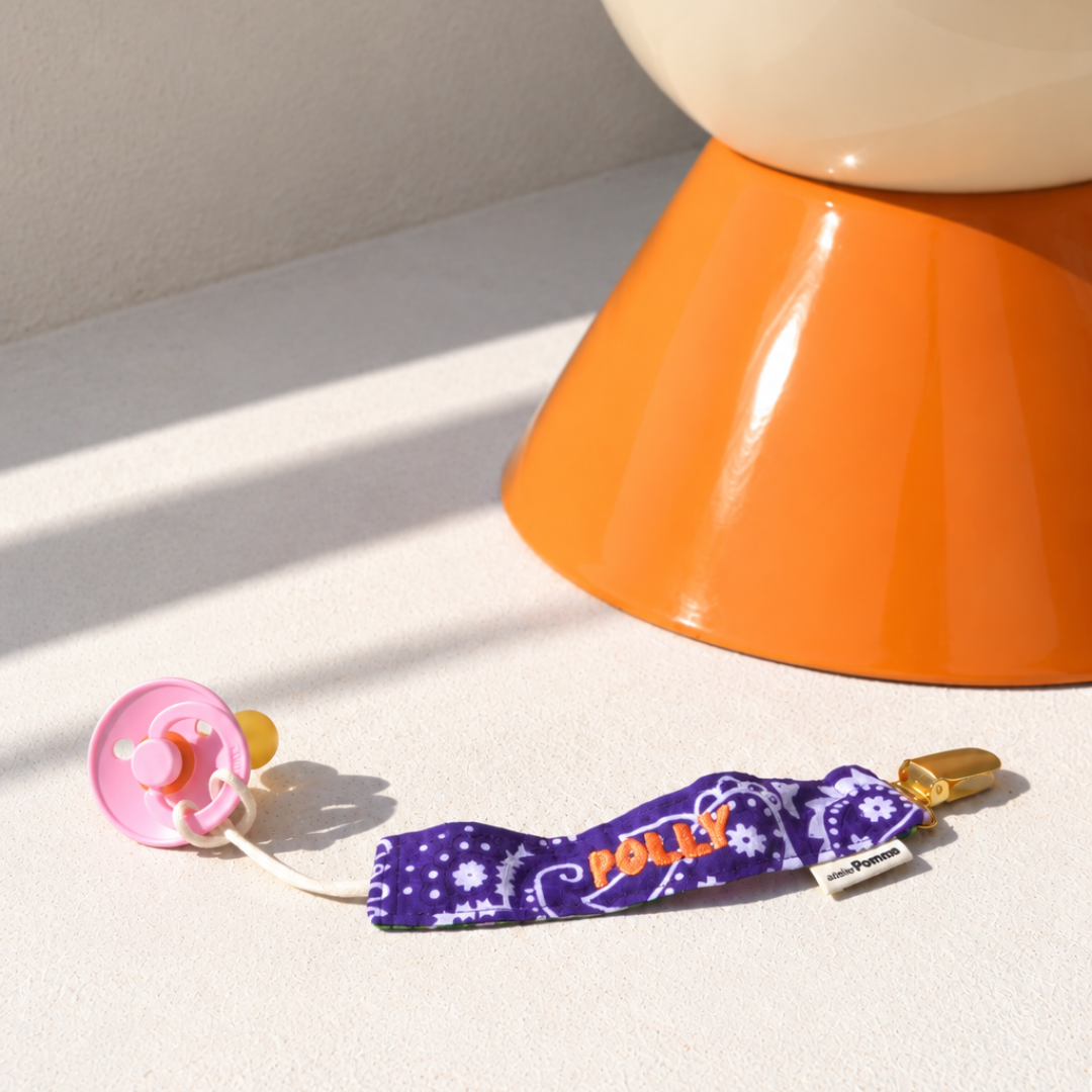 Pacifier Cord | Bandana Purple Rain