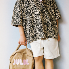 Tiny Oversized Tee | Leopard