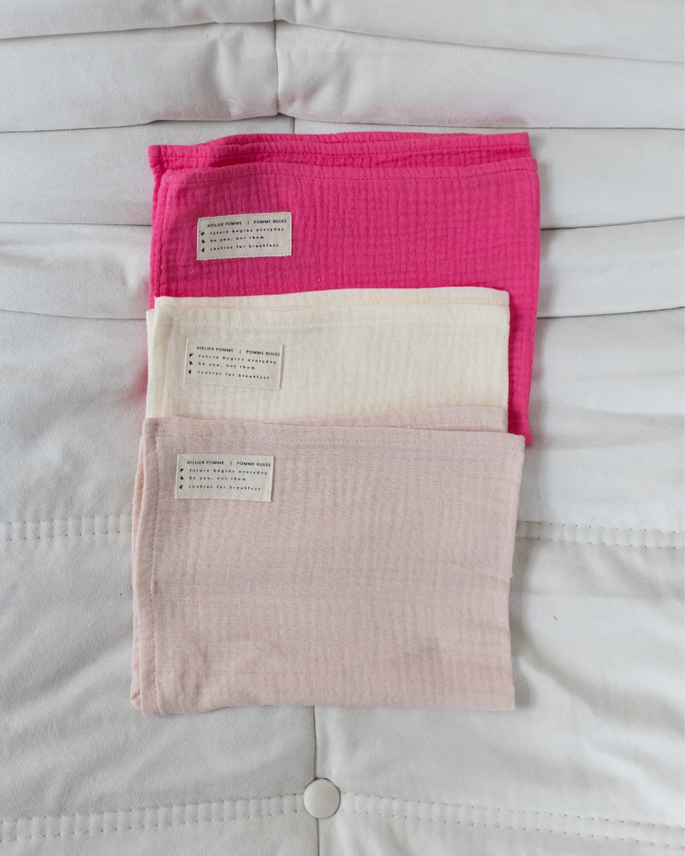Set van 3 Petit Hydrofiele Doeken | Amour