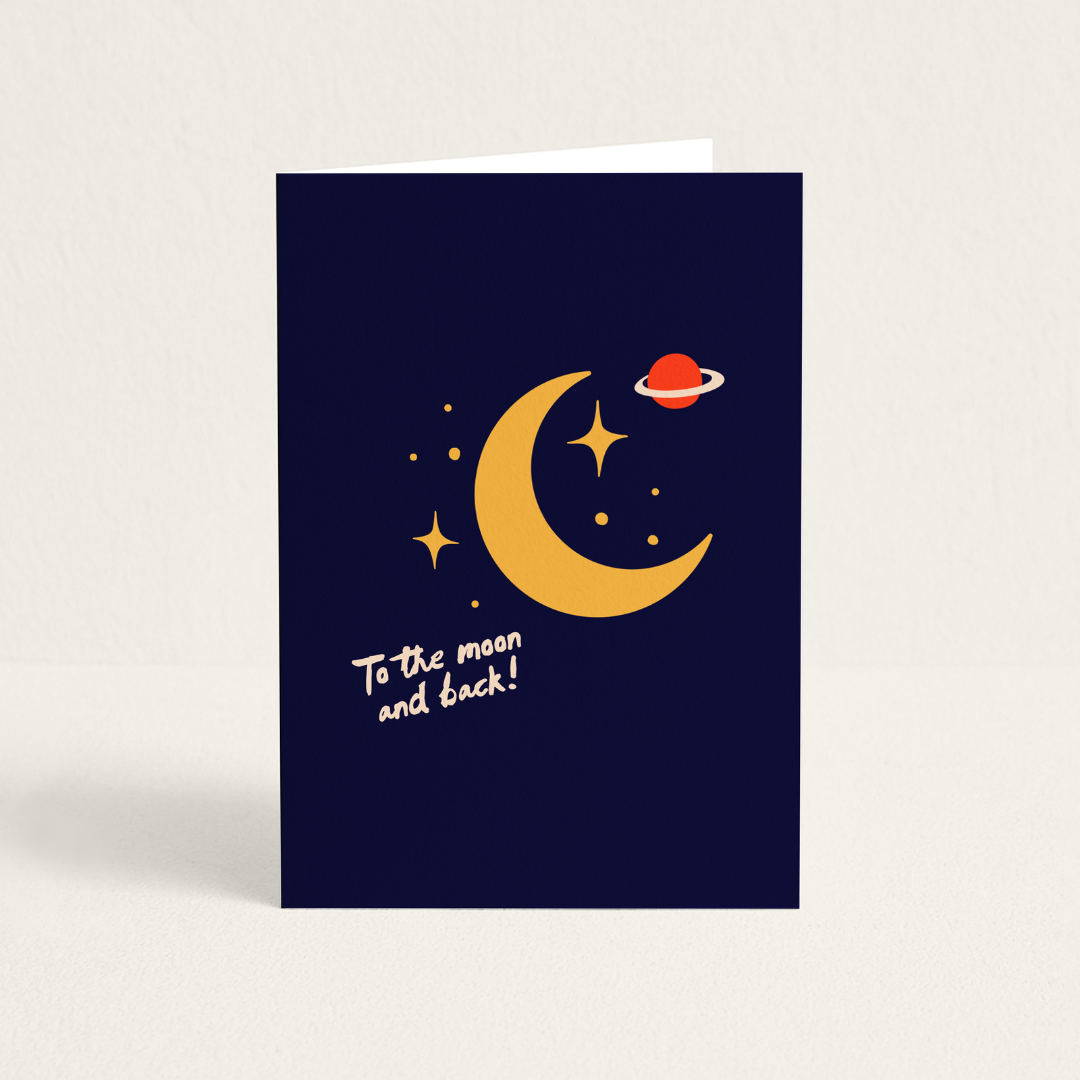 Wenskaart | Over The Moon