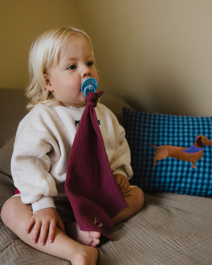 CUSHION CHECKED | MISTY BLUE