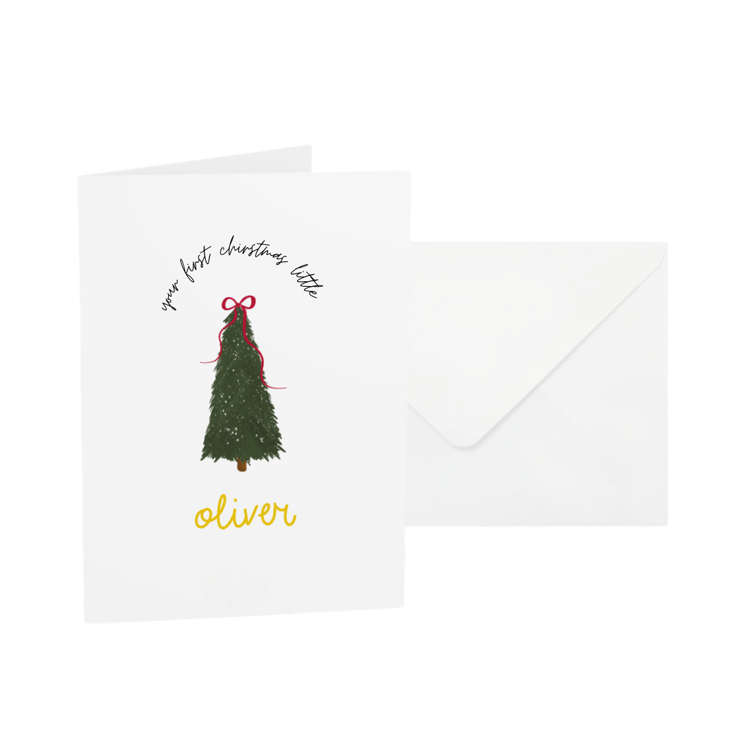 PERSONALIZED CARD: YOUR FIRST CHRISTMAS