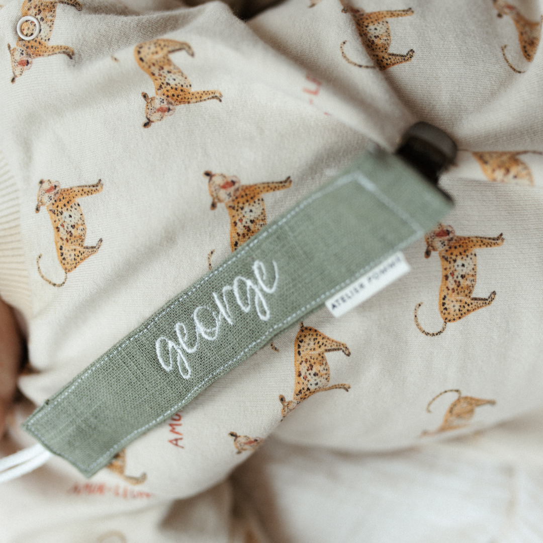 PACIFIER CORD | LINEN MORNING MOSS