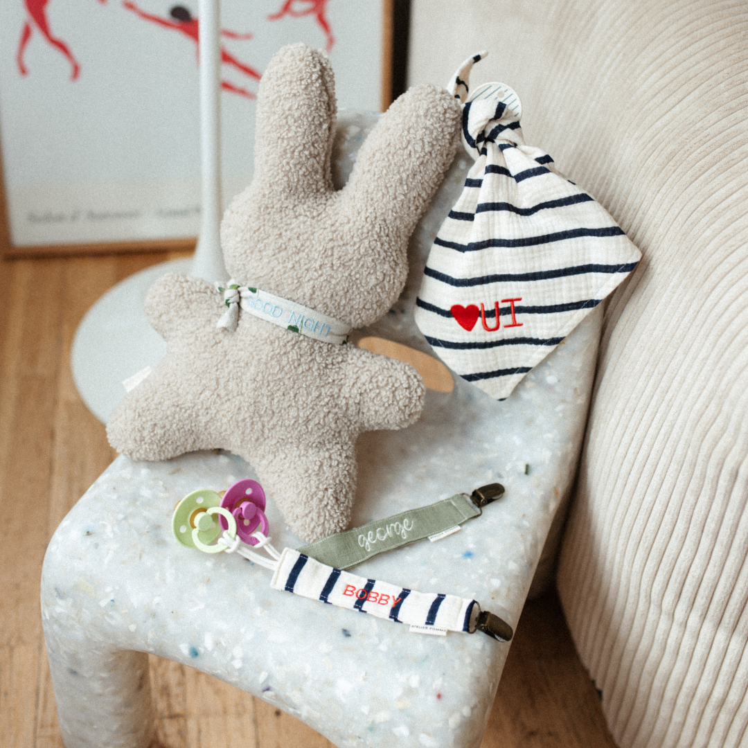 PACIFIER CORD | LINEN MORNING MOSS