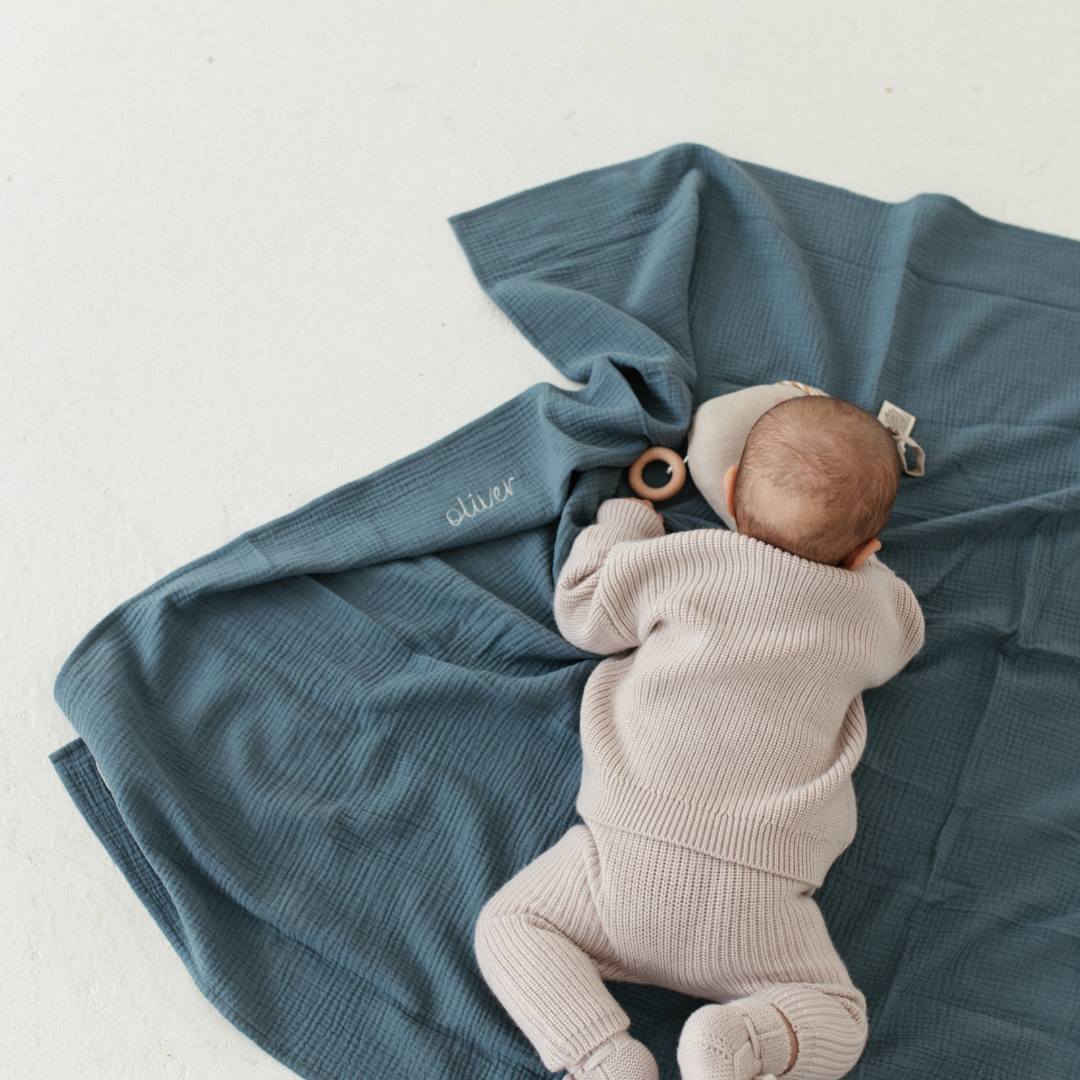 GIANT SWADDLE | MISTY BLUE