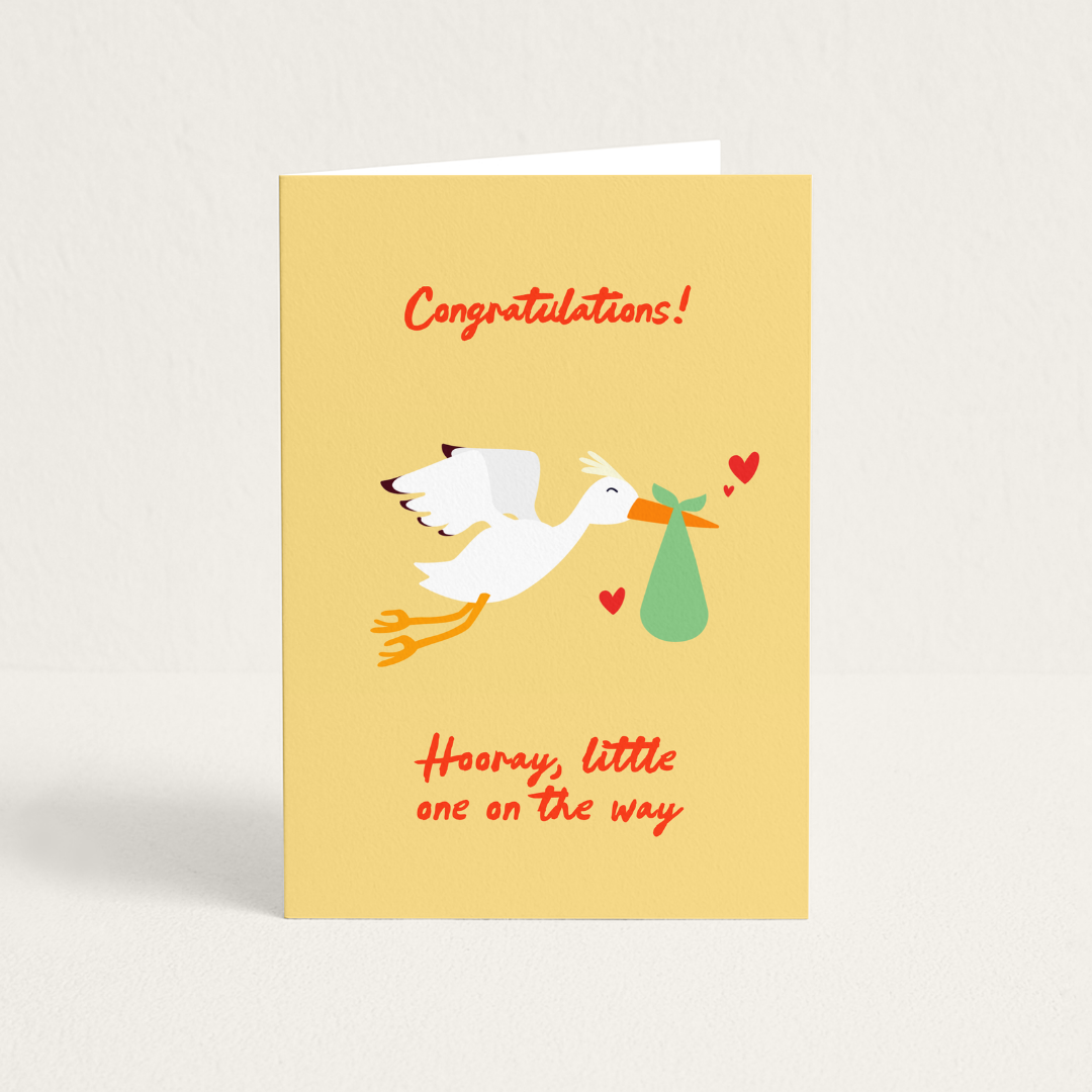Wenskaart | Hooray Little One On The Way 