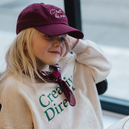 Bandana scarf in het burgundy rood 