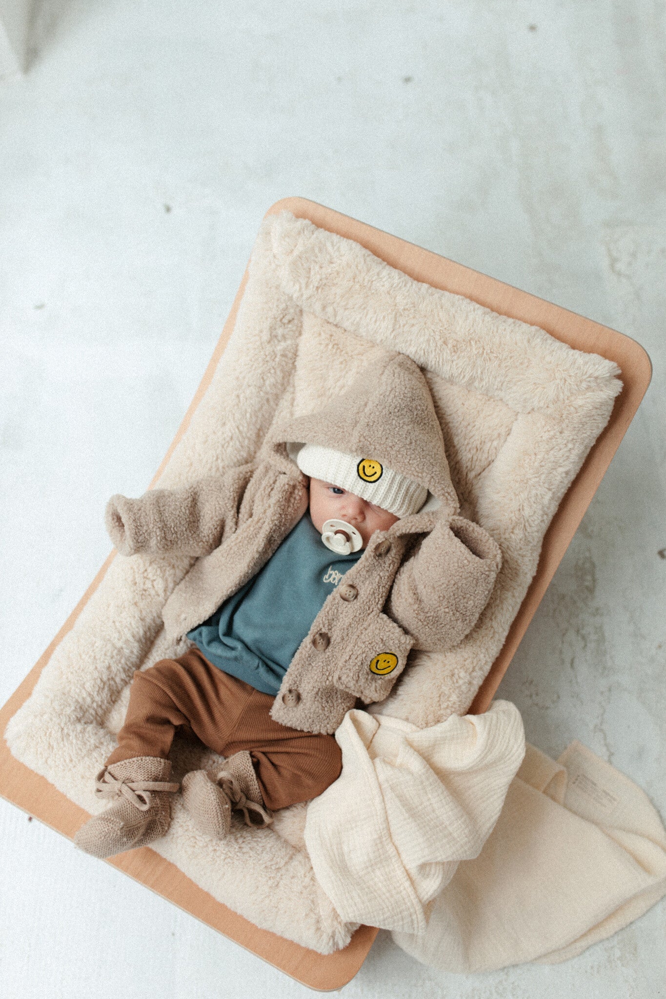 Beanie baby cosy white