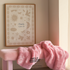Geboorte poster in beige 